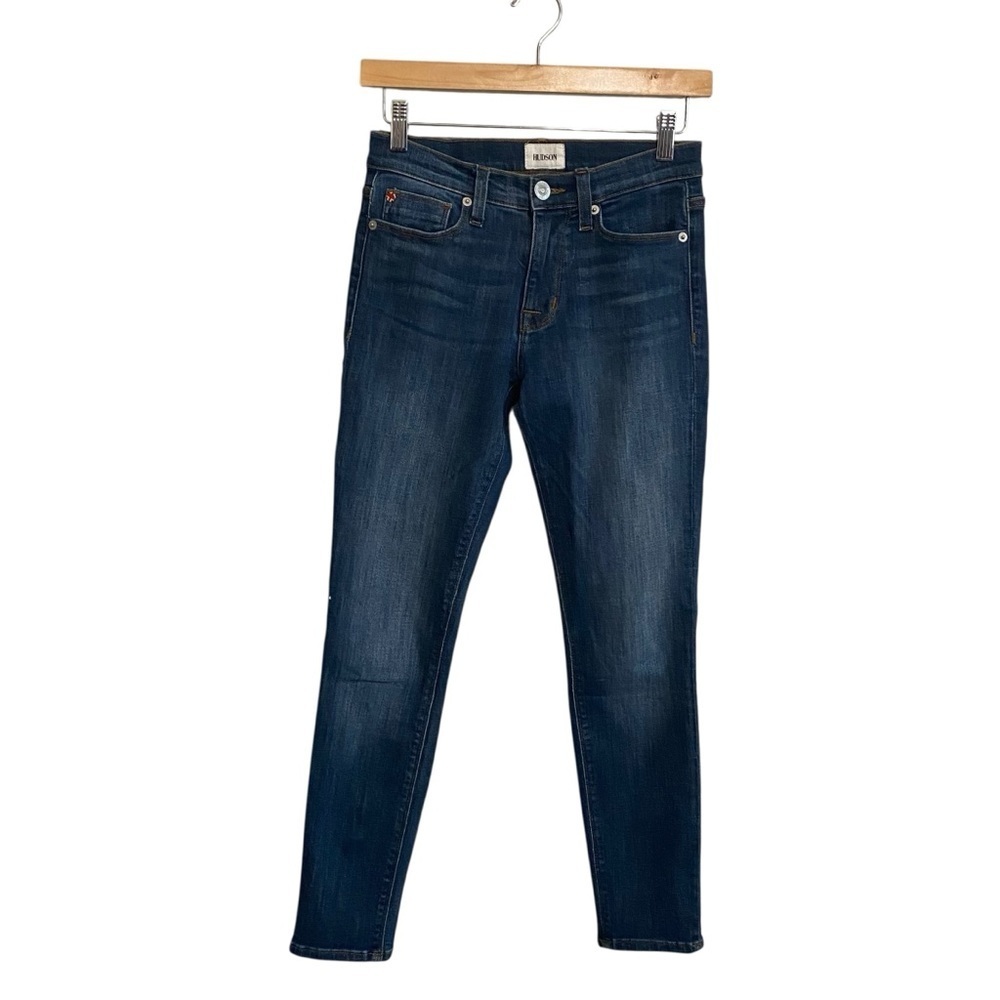 Hudson Dark Wash Classic Designer Natalie Super Skinny Low Rise Jeans Size 25